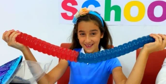 113 серия. Nastya and the candy challenge at school